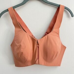 Knix Catalyst Front Zip Sports Bra Size 3 in Pink Ginger